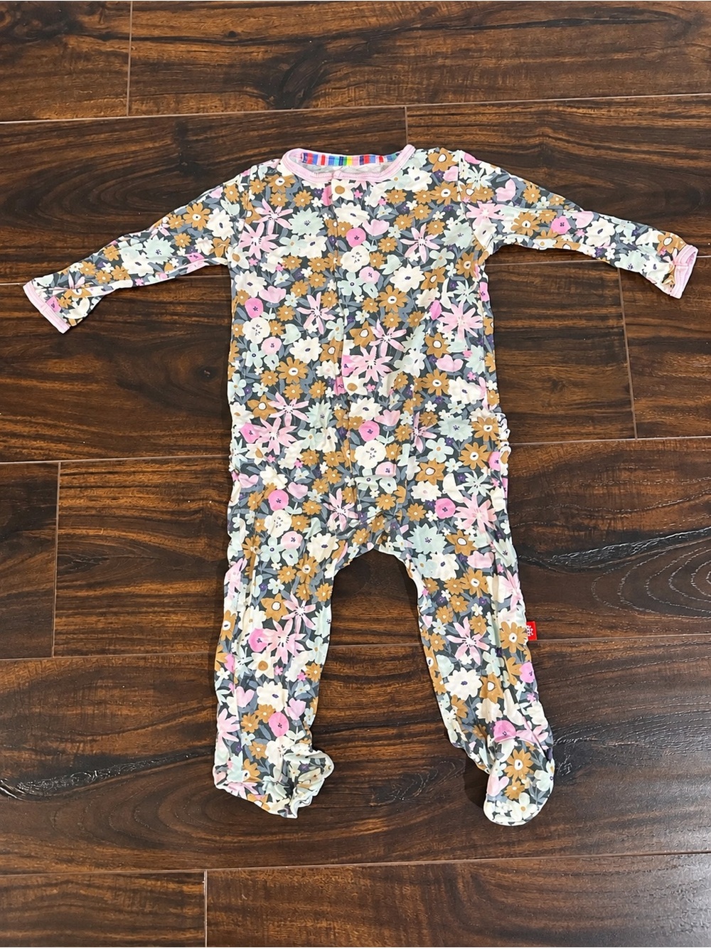 Magnetic Me Floral Modal Magnetic Footie Sleeper 6-9M